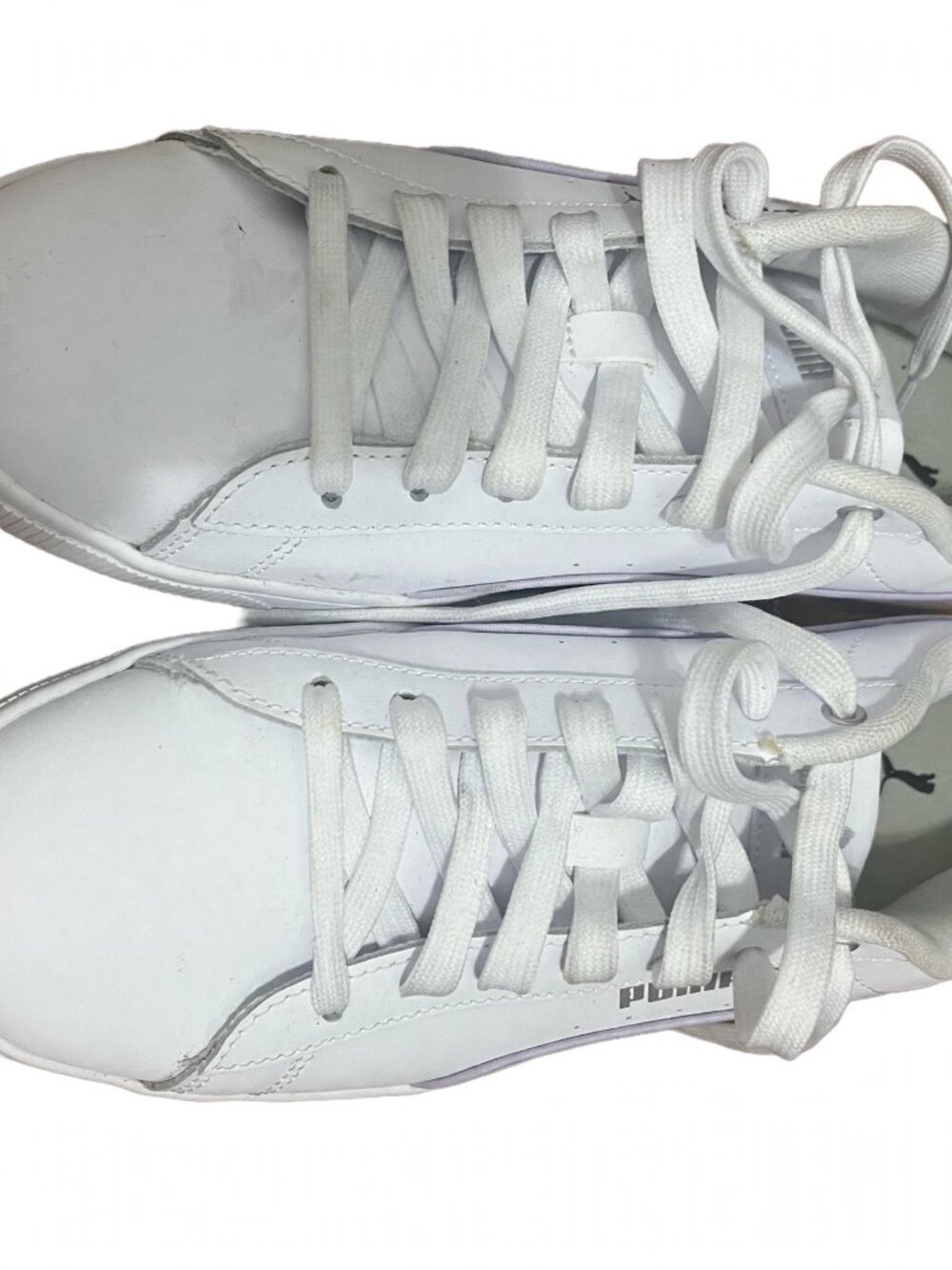 Puma Women’s White Sneakers with Subtle Pink Accent - Picture 2 of 3